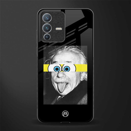 albert einstein spongebob squarepants glass case for vivo v23 pro 5g image