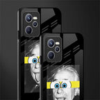 albert einstein spongebob squarepants glass case for realme c35 image-2