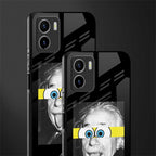 albert einstein spongebob squarepants glass case for vivo y15s image-2