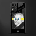 albert einstein spongebob squarepants back phone cover | glass case for samsung galaxy m33 5g