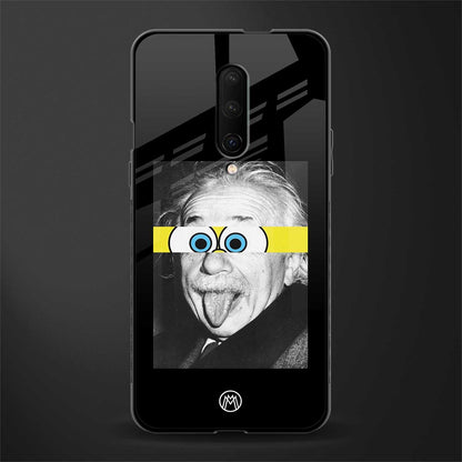 albert einstein spongebob squarepants glass case for oneplus 7 pro image