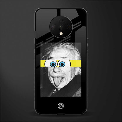 albert einstein spongebob squarepants glass case for oneplus 7t image