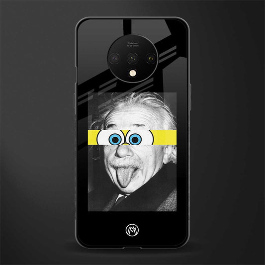 albert einstein spongebob squarepants glass case for oneplus 7t image