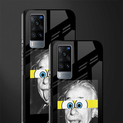 albert einstein spongebob squarepants glass case for vivo x60 image-2