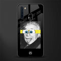 albert einstein spongebob squarepants glass case for samsung a21 image
