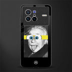 albert einstein spongebob squarepants glass case for vivo x80 image