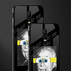 albert einstein spongebob squarepants glass case for oneplus 6 image-2