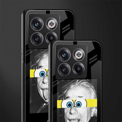 albert einstein spongebob squarepants back phone cover | glass case for oneplus 10t