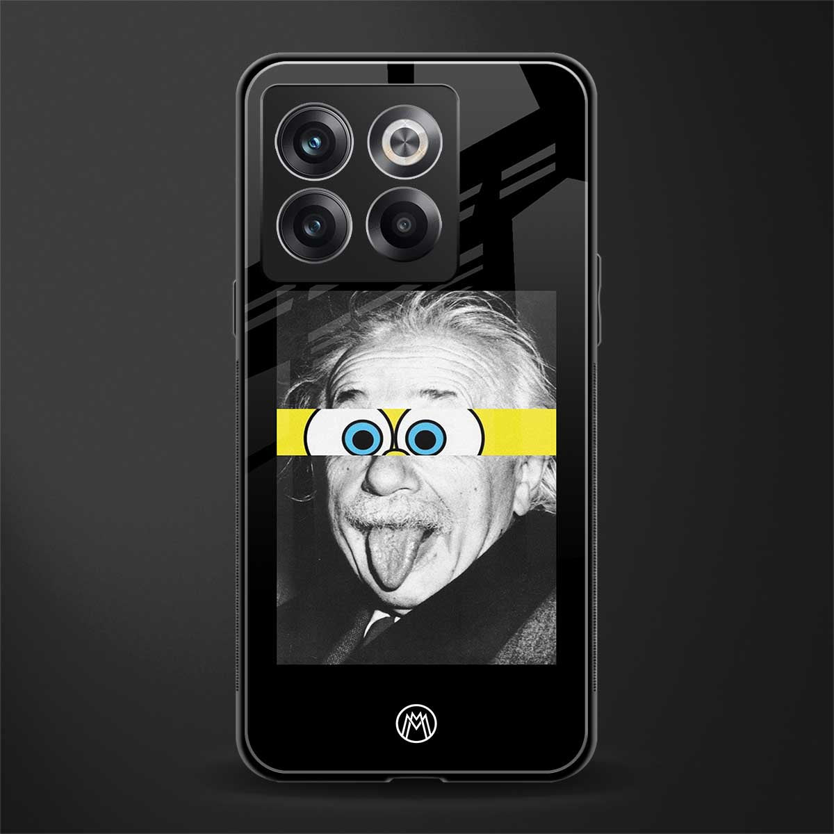 albert einstein spongebob squarepants back phone cover | glass case for oneplus 10t
