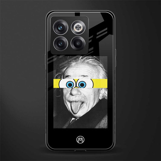 albert einstein spongebob squarepants back phone cover | glass case for oneplus 10t