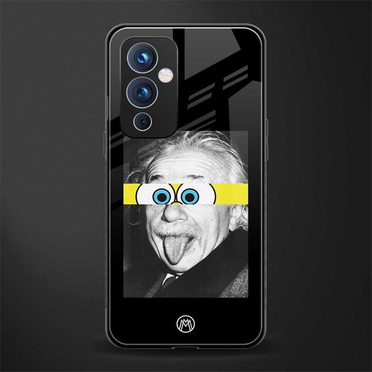 albert einstein spongebob squarepants back phone cover | glass case for oneplus 9