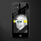 albert einstein spongebob squarepants back phone cover | glass case for samsung galaxy a54 5g