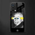 albert einstein spongebob squarepants back phone cover | glass case for oppo a74 4g