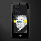 albert einstein spongebob squarepants back phone cover | glass case for iQOO 9 Pro