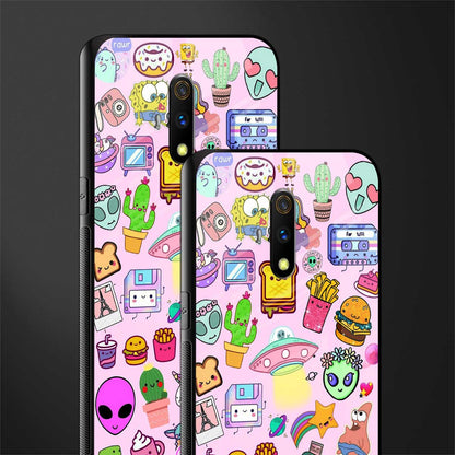 alien stickers studio glass case for oppo k3 image-2