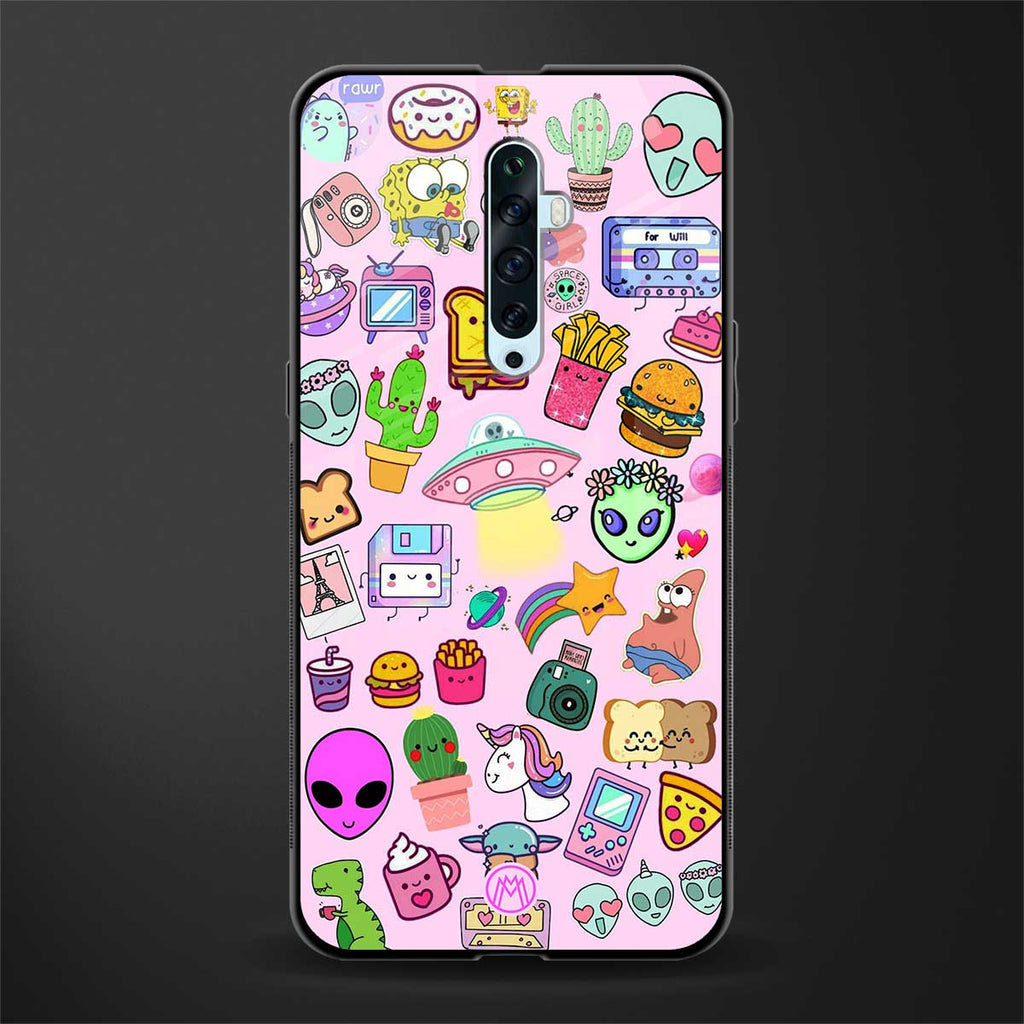 alien stickers studio glass case for oppo reno 2z image