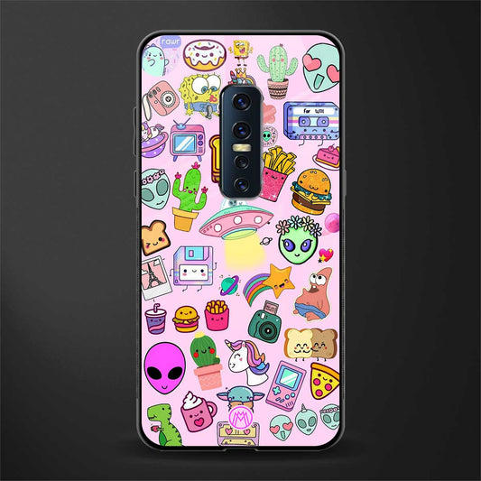 alien stickers studio glass case for vivo v17 pro image