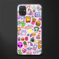 alien stickers studio glass case for samsung galaxy a51 image
