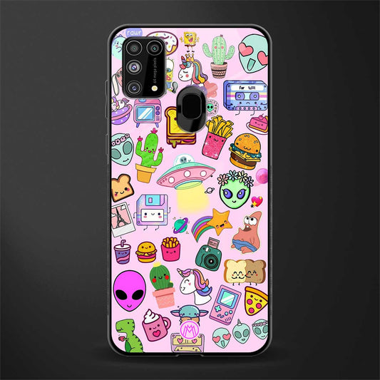 alien stickers studio glass case for samsung galaxy m31 prime edition image