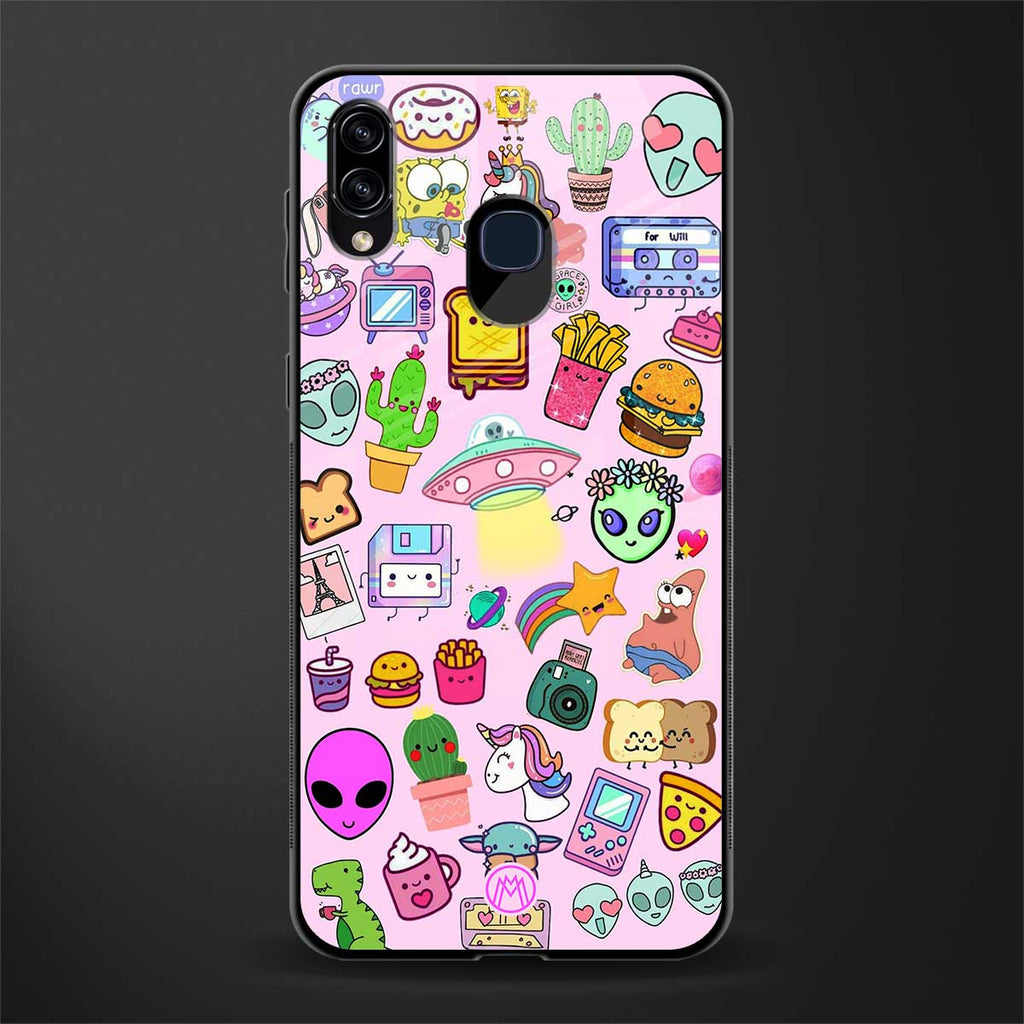 alien stickers studio glass case for samsung galaxy m10s image