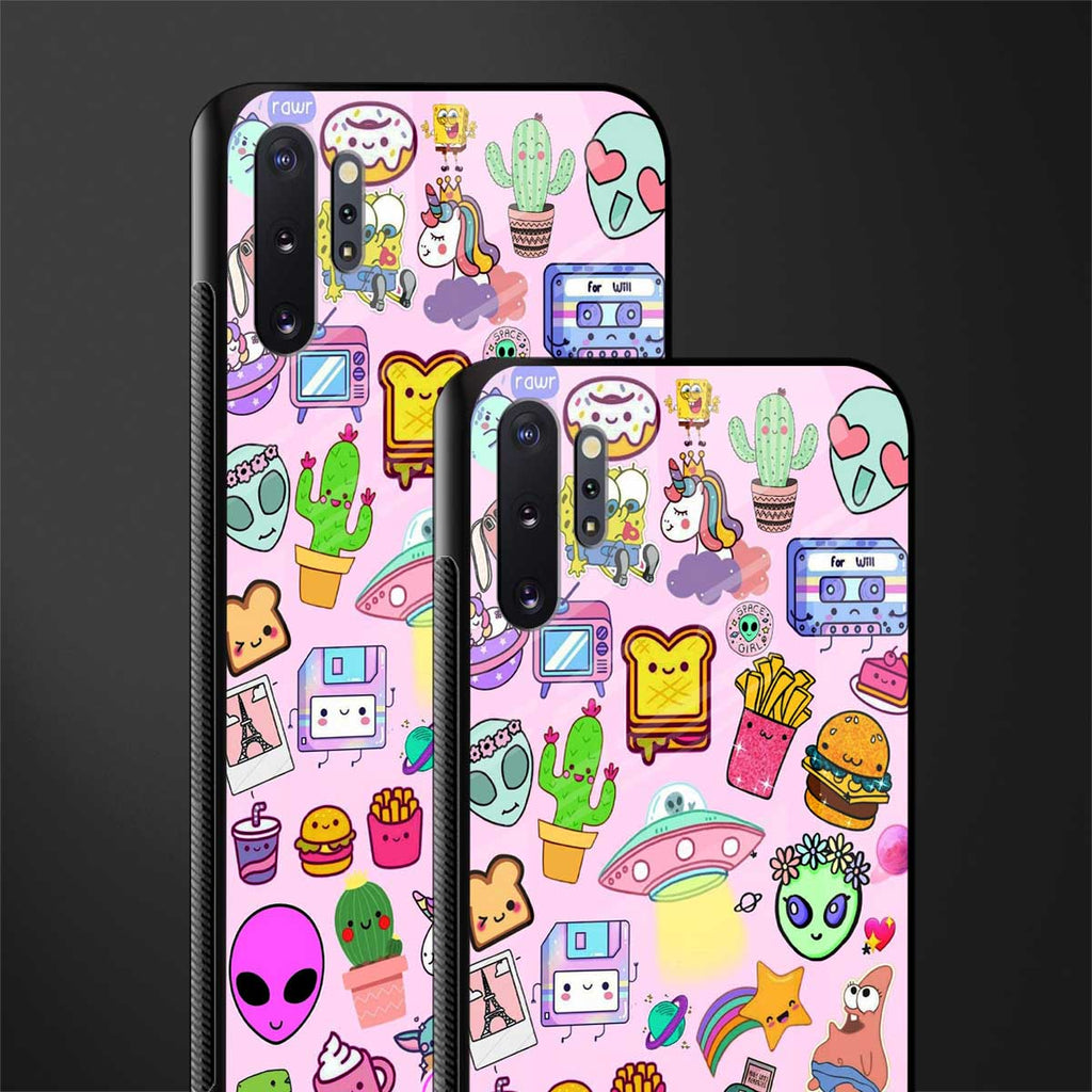 alien stickers studio glass case for samsung galaxy note 10 plus image-2
