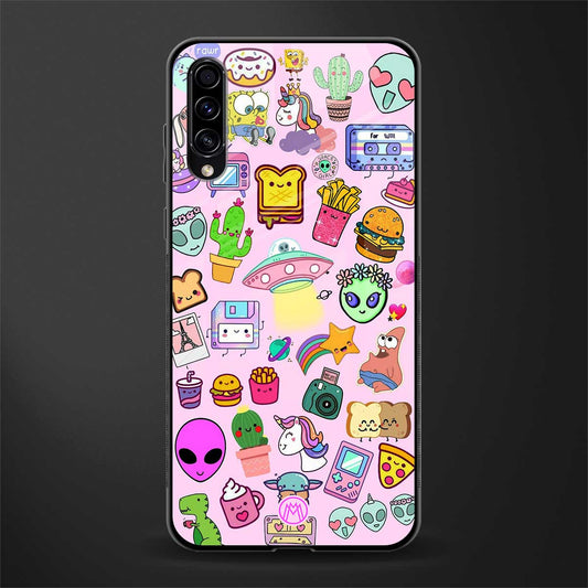 alien stickers studio glass case for samsung galaxy a70 image