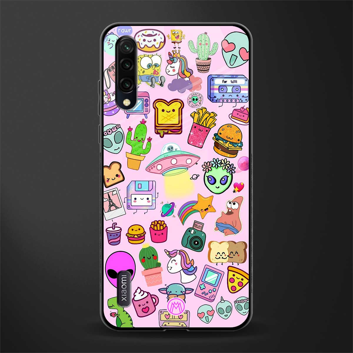 alien stickers studio glass case for mi a3 redmi a3 image