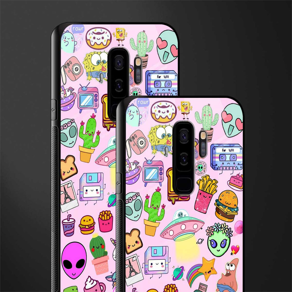 alien stickers studio glass case for samsung galaxy s9 plus image-2