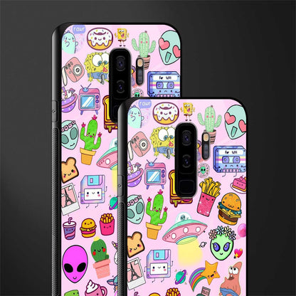 alien stickers studio glass case for samsung galaxy s9 plus image-2