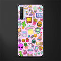 alien stickers studio glass case for realme x2 image