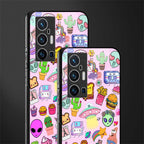 alien stickers studio glass case for vivo x70 pro plus image-2