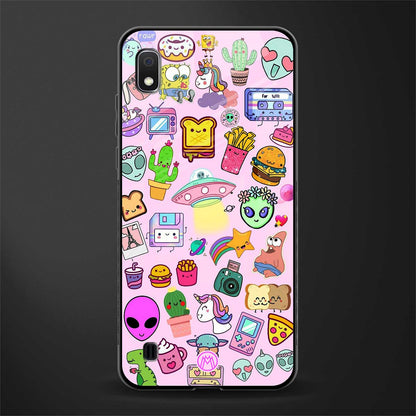alien stickers studio glass case for samsung galaxy a10 image