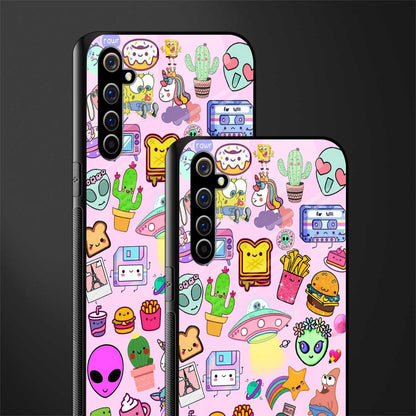 alien stickers studio glass case for realme x50 pro image-2