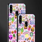 alien stickers studio glass case for samsung galaxy a20s image-2