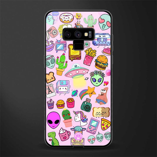 alien stickers studio glass case for samsung galaxy note 9 image