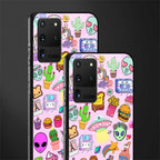 alien stickers studio glass case for samsung galaxy s20 ultra image-2