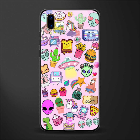 alien stickers studio glass case for vivo v11 pro image