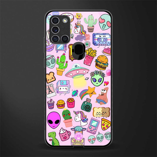 alien stickers studio glass case for samsung galaxy a21s image