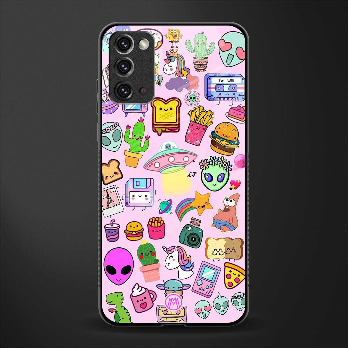 alien stickers studio glass case for samsung galaxy note 20 image