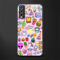 alien stickers studio glass case for vivo y20 image