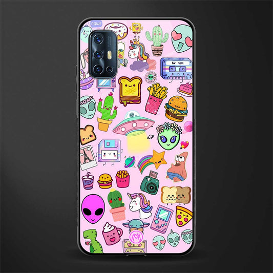 alien stickers studio glass case for vivo v17 image