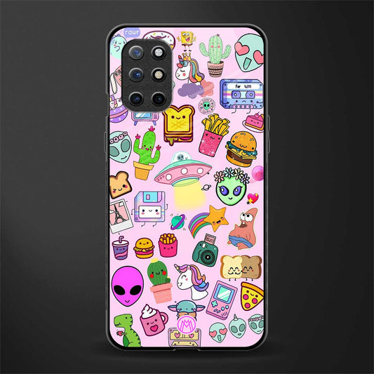 alien stickers studio glass case for oneplus 8t image