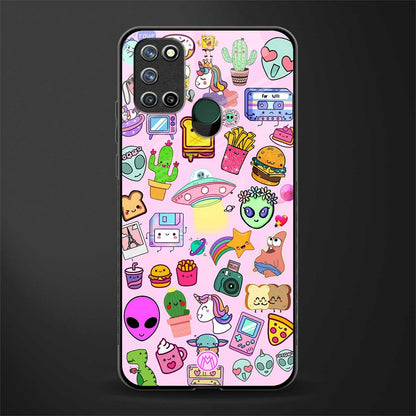alien stickers studio glass case for realme 7i image