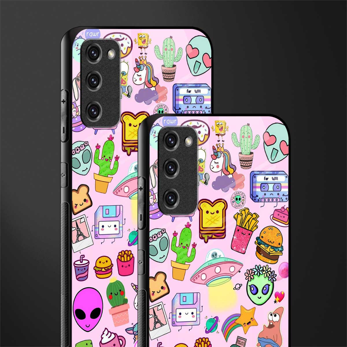 alien stickers studio glass case for samsung galaxy s20 fe image-2