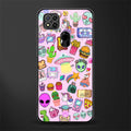 alien stickers studio glass case for redmi 9 image