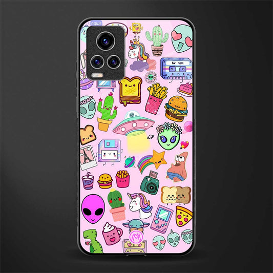 alien stickers studio glass case for vivo v20 pro image