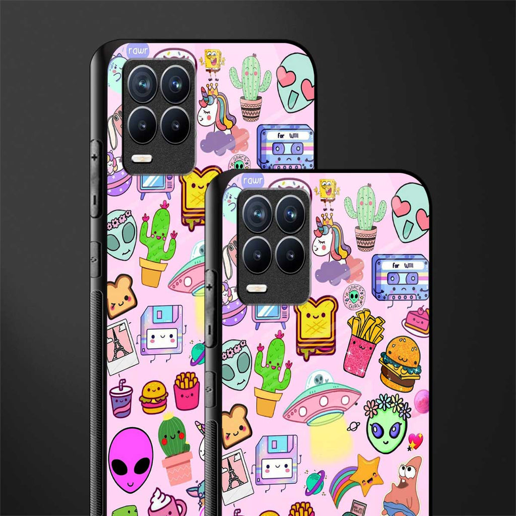 alien stickers studio glass case for realme 8 pro image-2