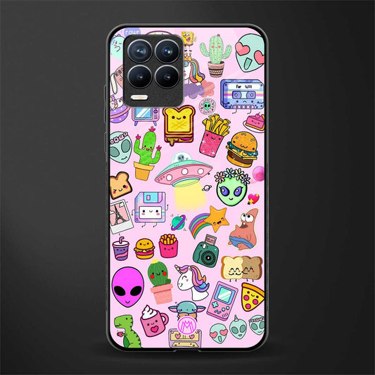 alien stickers studio glass case for realme 8 4g image