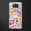 alien stickers studio glass case for poco x3 image