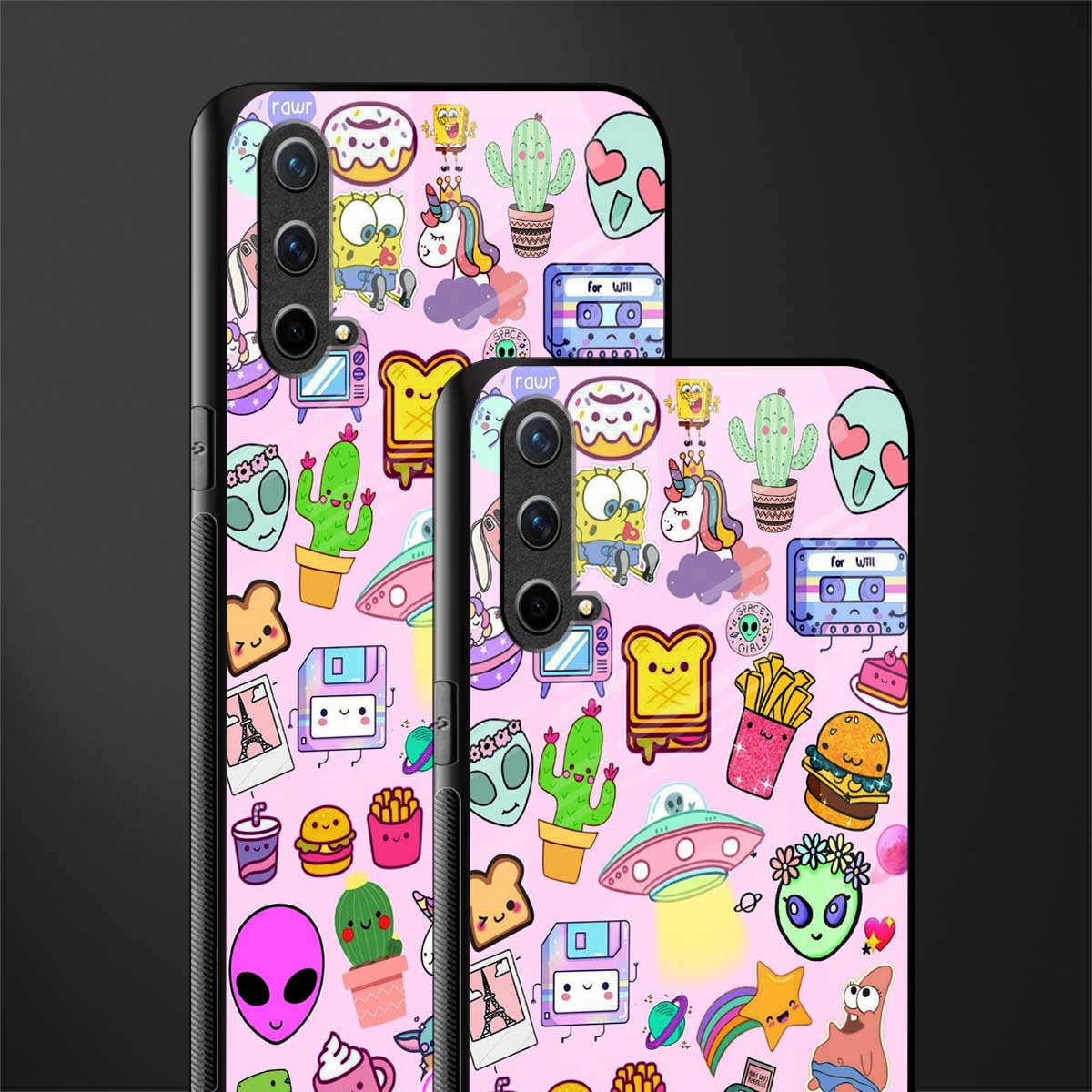 alien stickers studio glass case for oneplus nord ce 5g image-2